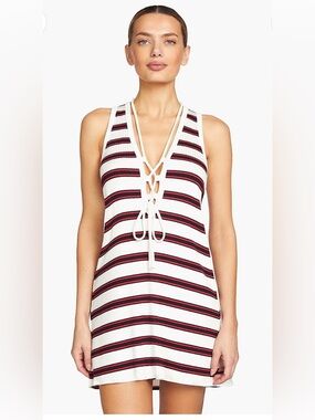 Robin Piccone stripe dress M NWT